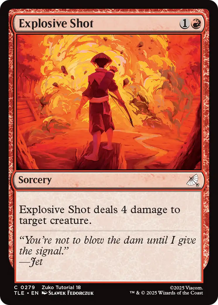 Explosive Shot (0279) [Avatar: The Last Airbender: Eternal-Legal] - Magic: The Gathering - Card Brawlers | Quebec | Canada |