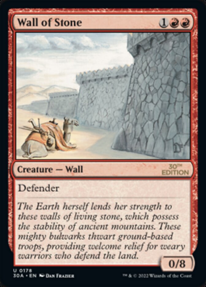 Wall of Stone [30th Anniversary Edition] - Magic: The Gathering - Card Brawlers | Quebec | Canada |