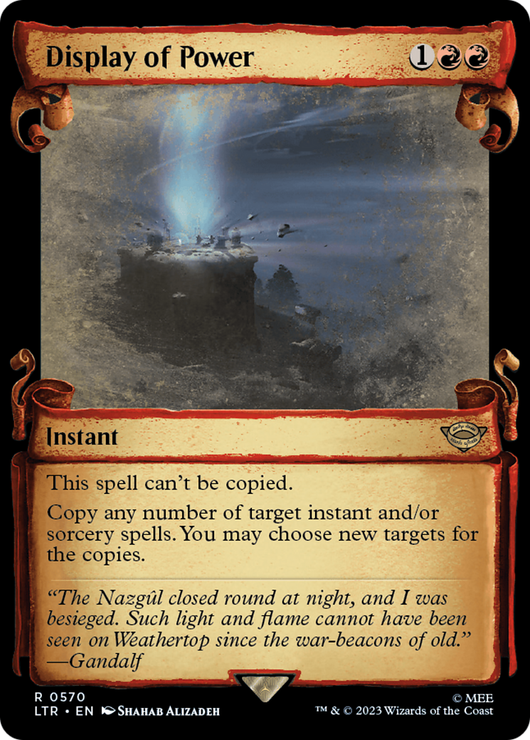 Display of Power [The Lord of the Rings: Tales of Middle-Earth Showcase Scrolls] - Magic: The Gathering - Card Brawlers | Quebec | Canada |