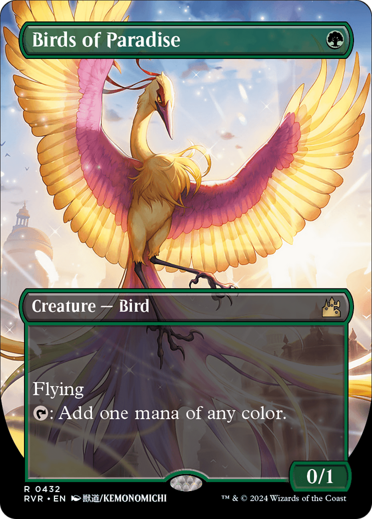 Birds of Paradise (Anime Borderless) [Ravnica Remastered] - Magic: The Gathering - Card Brawlers | Quebec | Canada |