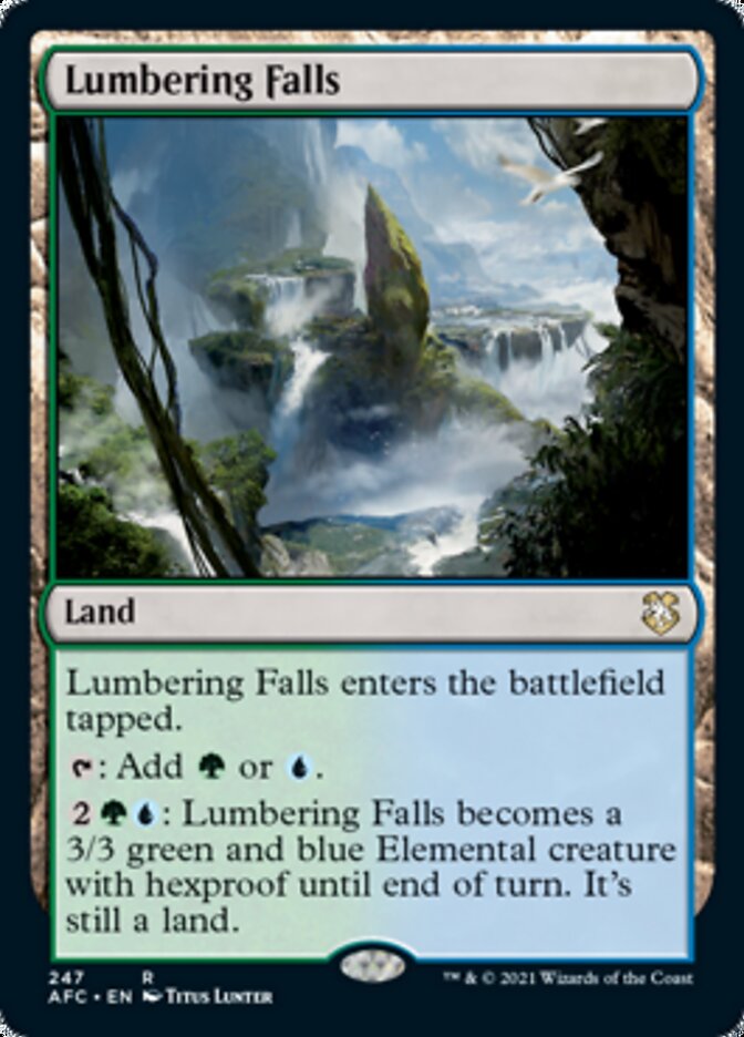 Lumbering Falls [Dungeons & Dragons: Adventures in the Forgotten Realms Commander] - Magic: The Gathering - Card Brawlers | Quebec | Canada |