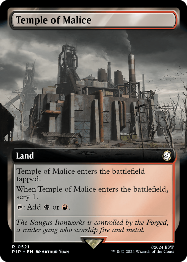 Temple of Malice (Extended Art) [Fallout] - Magic: The Gathering - Card Brawlers | Quebec | Canada |