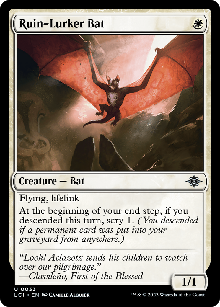 Ruin-Lurker Bat [The Lost Caverns of Ixalan] - Magic: The Gathering - Card Brawlers | Quebec | Canada |