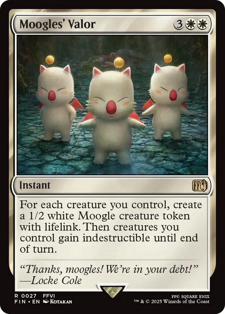 Moogles' Valor [FINAL FANTASY] - Magic: The Gathering - Card Brawlers | Quebec | Canada |