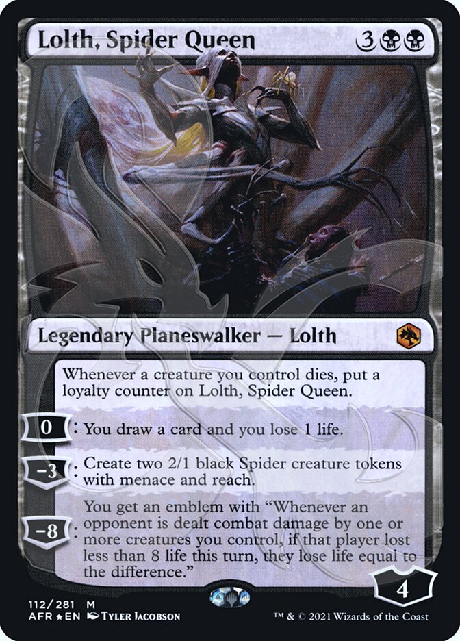 Lolth, Spider Queen (Ampersand Promo) [Dungeons & Dragons: Adventures in the Forgotten Realms Promos] - Magic: The Gathering - Card Brawlers | Quebec | Canada |
