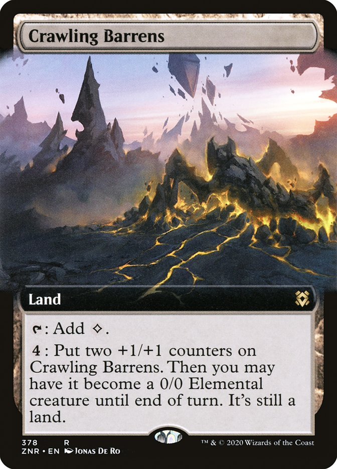 Crawling Barrens (Extended Art) [Zendikar Rising] - Magic: The Gathering - Card Brawlers | Quebec | Canada |