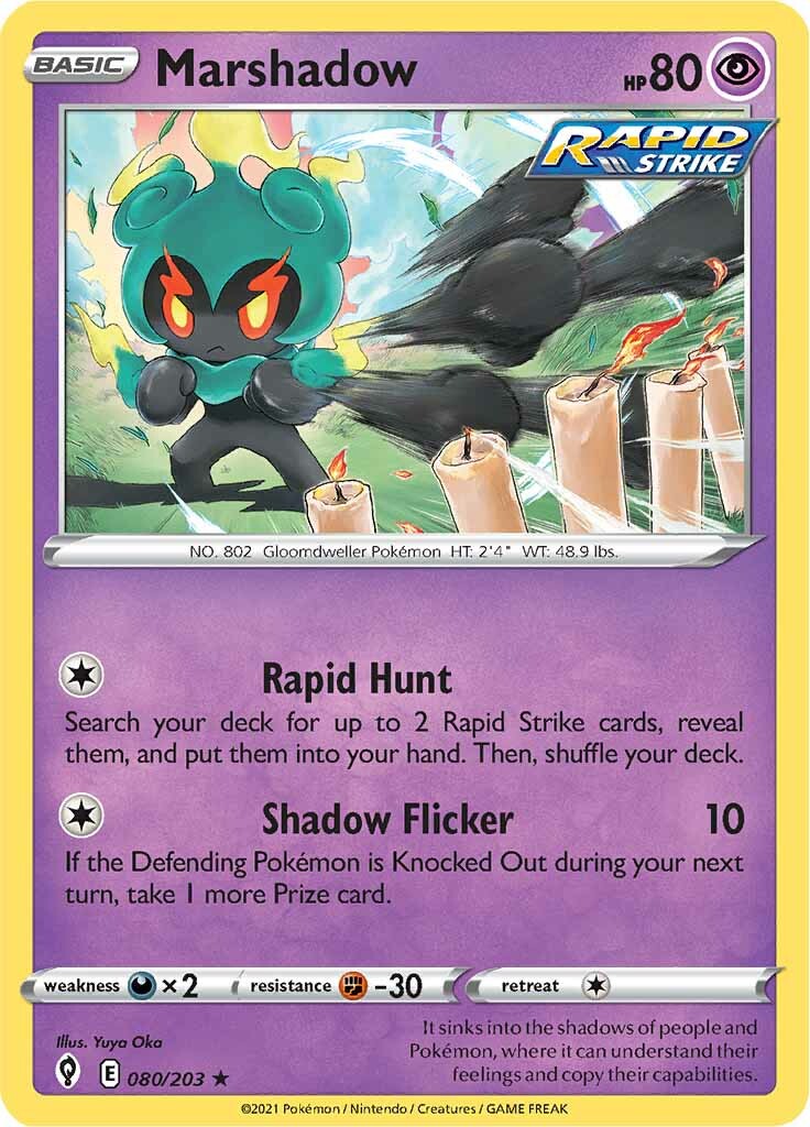 Marshadow (080/203) [Sword & Shield: Evolving Skies] - Pokémon - Card Brawlers | Quebec | Canada |