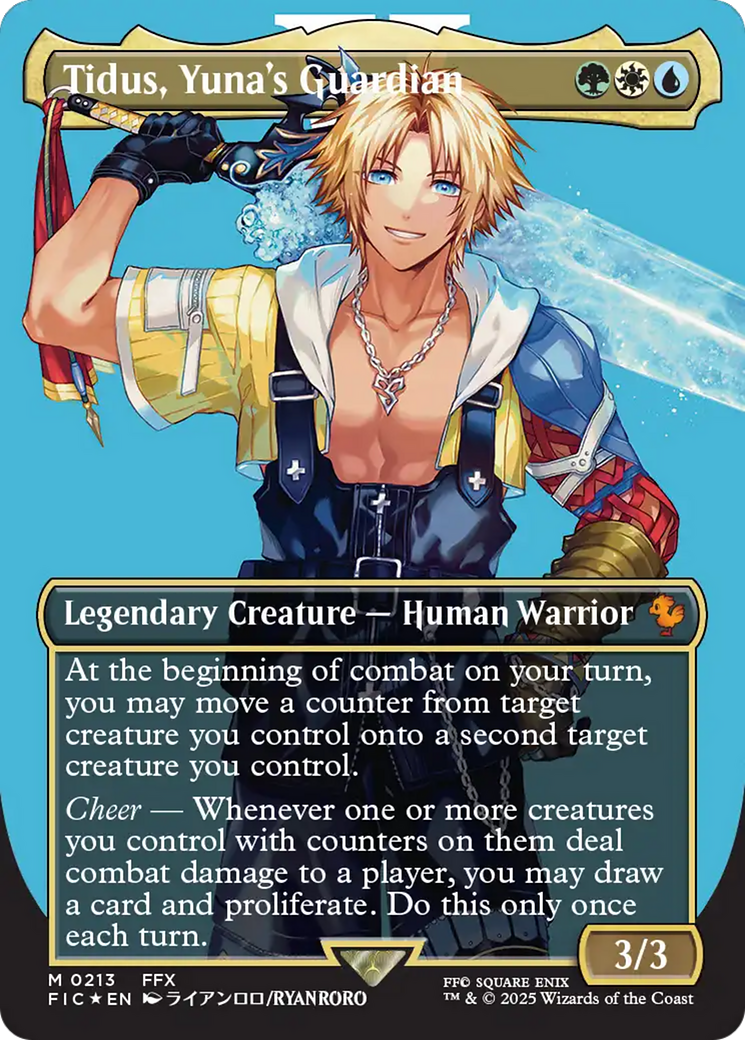 Tidus, Yuna's Guardian (Borderless) (Surge Foil) [FINAL FANTASY Commander] - Magic: The Gathering - Card Brawlers | Quebec | Canada |