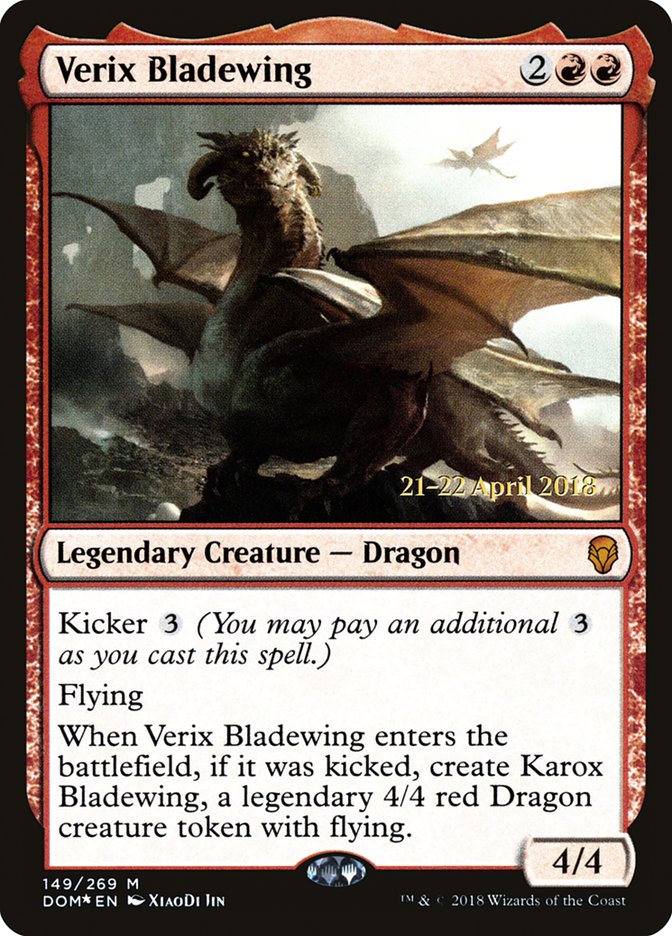 Verix Bladewing [Dominaria Prerelease Promos] - Magic: The Gathering - Card Brawlers | Quebec | Canada |