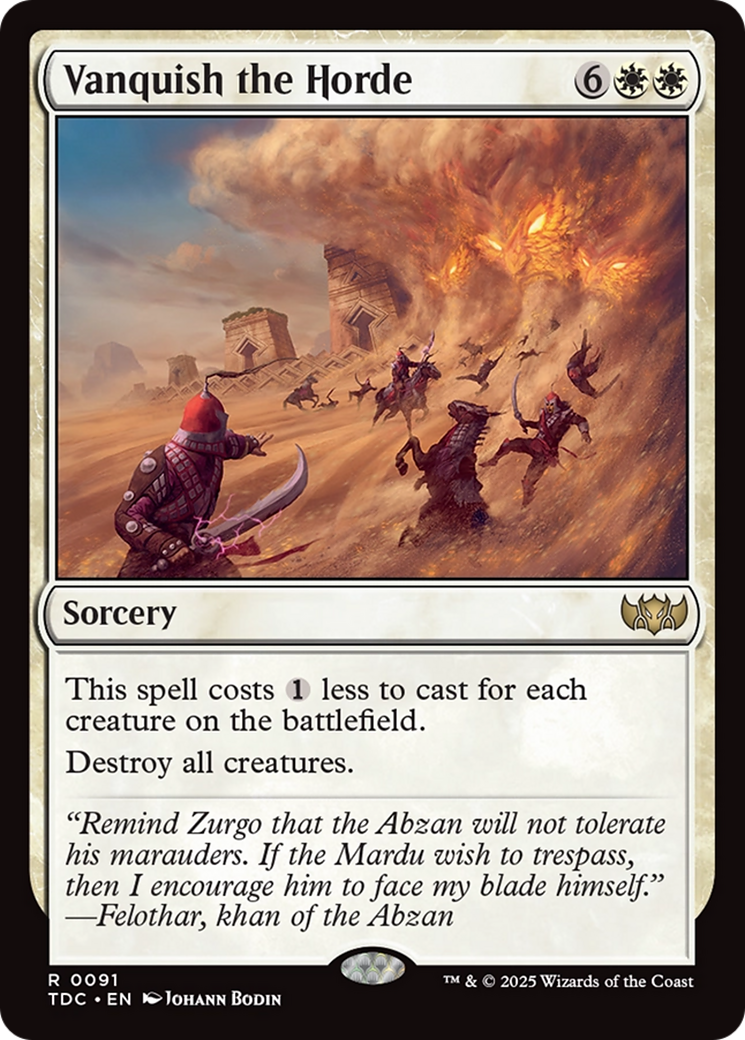 Vanquish the Horde [Tarkir: Dragonstorm Commander] - Magic: The Gathering - Card Brawlers | Quebec | Canada |