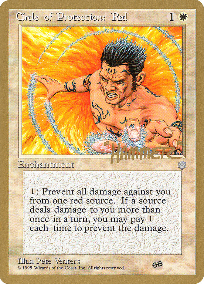 Circle of Protection: Red (Shawn "Hammer" Regnier) (SB) [Pro Tour Collector Set] - Magic: The Gathering - Card Brawlers | Quebec | Canada |