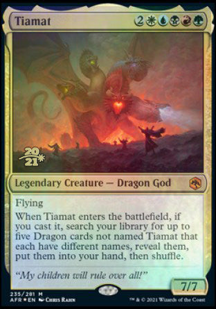 Tiamat [Dungeons & Dragons: Adventures in the Forgotten Realms Prerelease Promos] - Magic: The Gathering - Card Brawlers | Quebec | Canada |