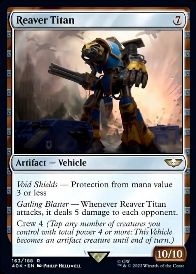 Reaver Titan (Surge Foil) [Warhammer 40,000] - Magic: The Gathering - Card Brawlers | Quebec | Canada |