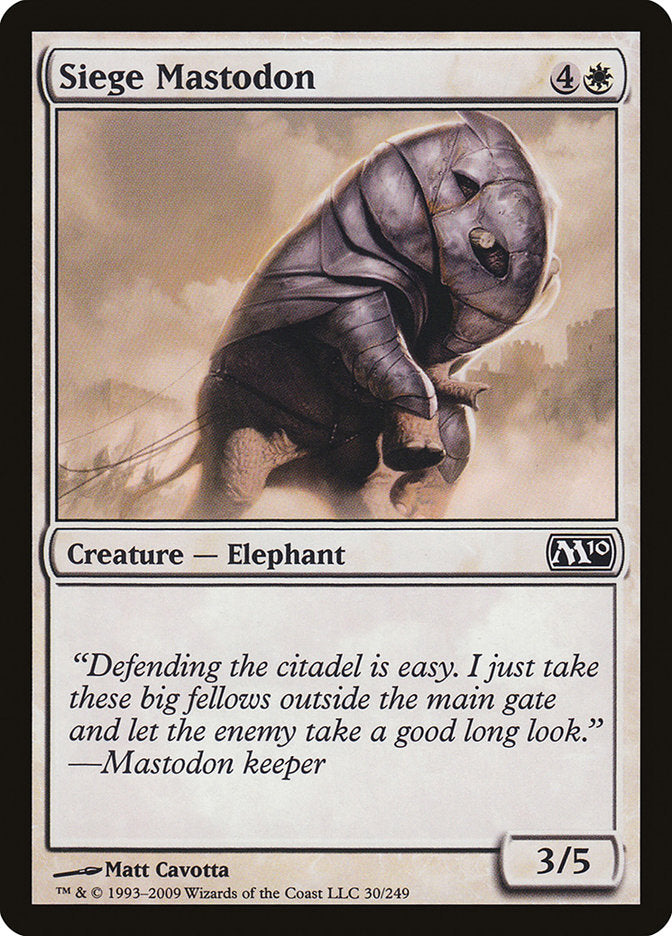 Siege Mastodon [Magic 2010] - Magic: The Gathering - Card Brawlers | Quebec | Canada |