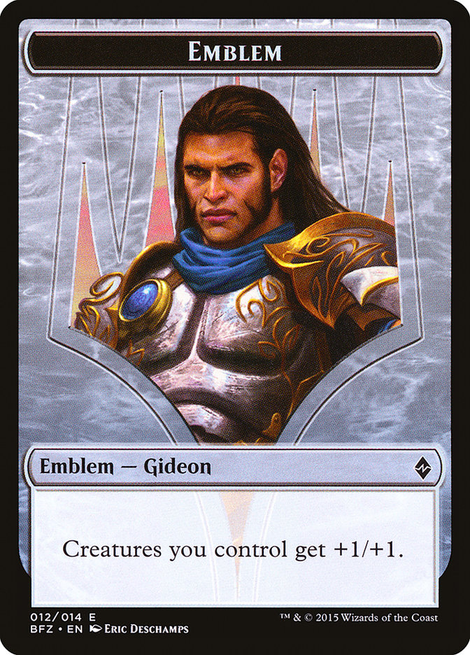 Gideon, Ally of Zendikar Emblem [Battle for Zendikar Tokens] - Magic: The Gathering - Card Brawlers | Quebec | Canada |