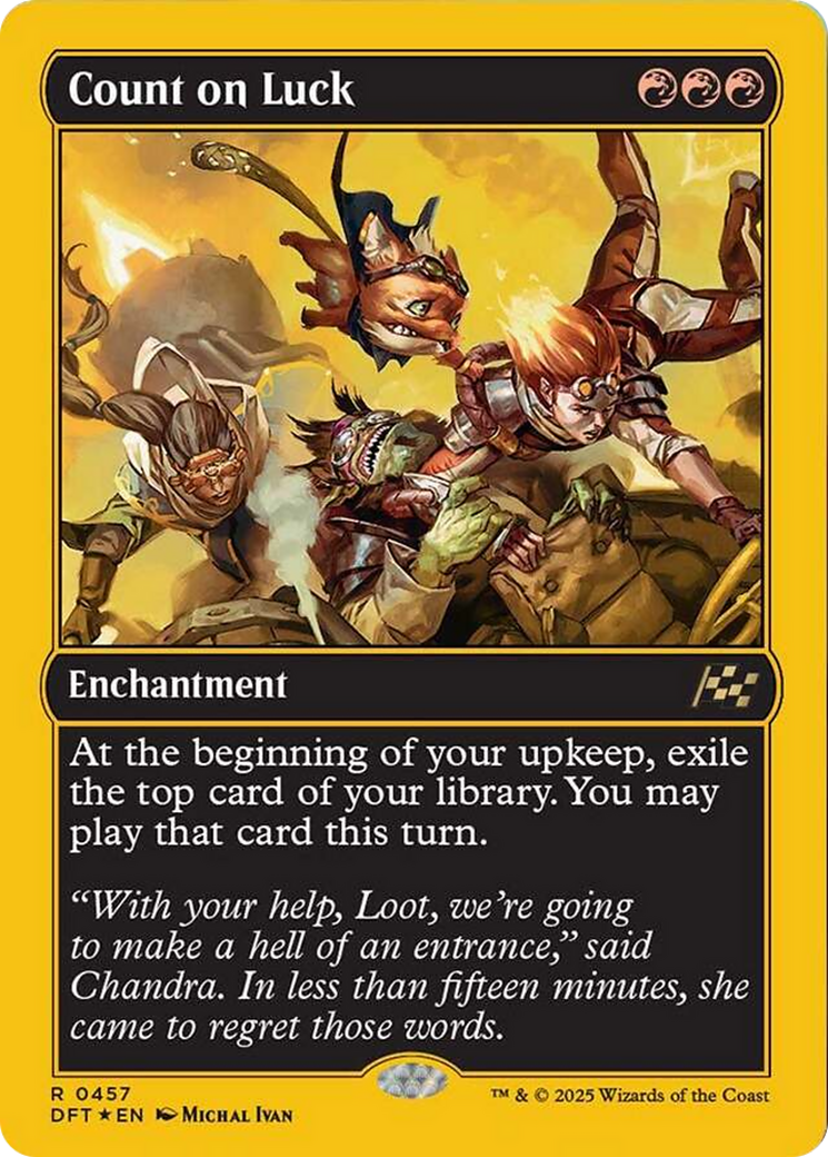 Count on Luck (First-Place Foil) [Aetherdrift] - Magic: The Gathering - Card Brawlers | Quebec | Canada |