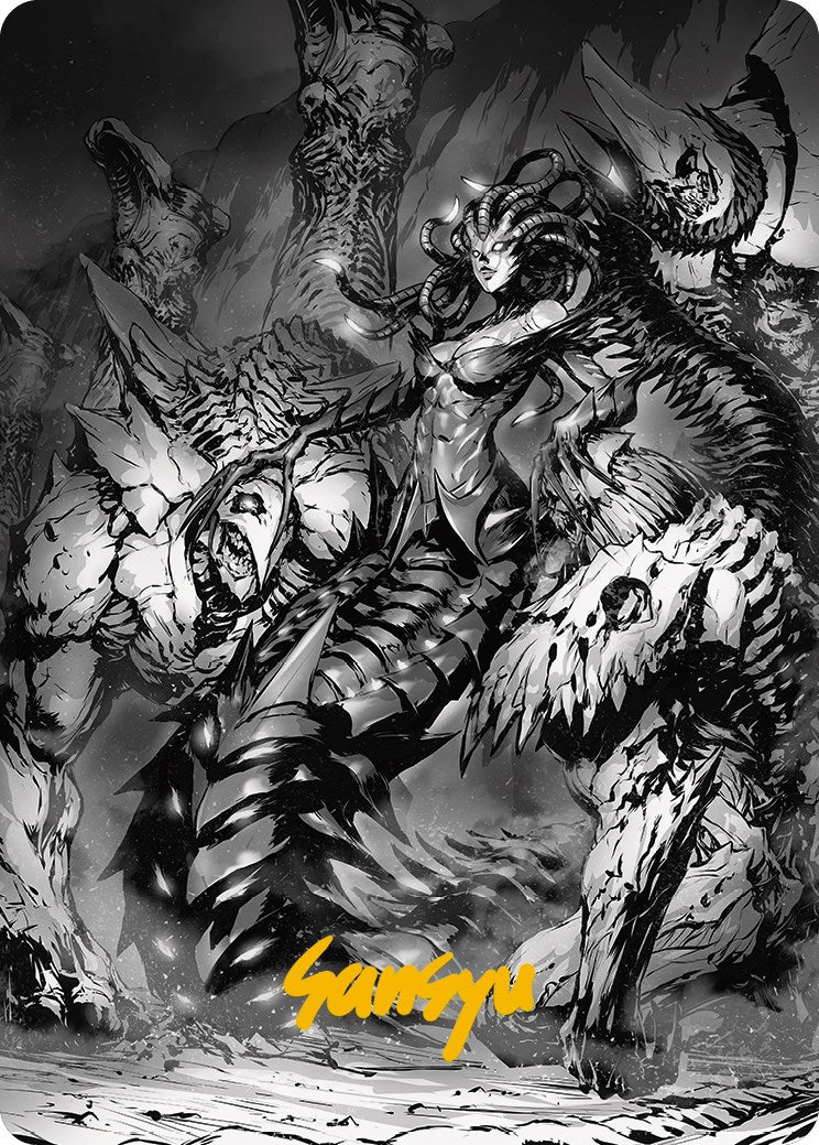 Vraska, Betrayal's Sting Art Card (Gold-Stamped Signature) [Phyrexia: All Will Be One Art Series] - Magic: The Gathering - Card Brawlers | Quebec | Canada |
