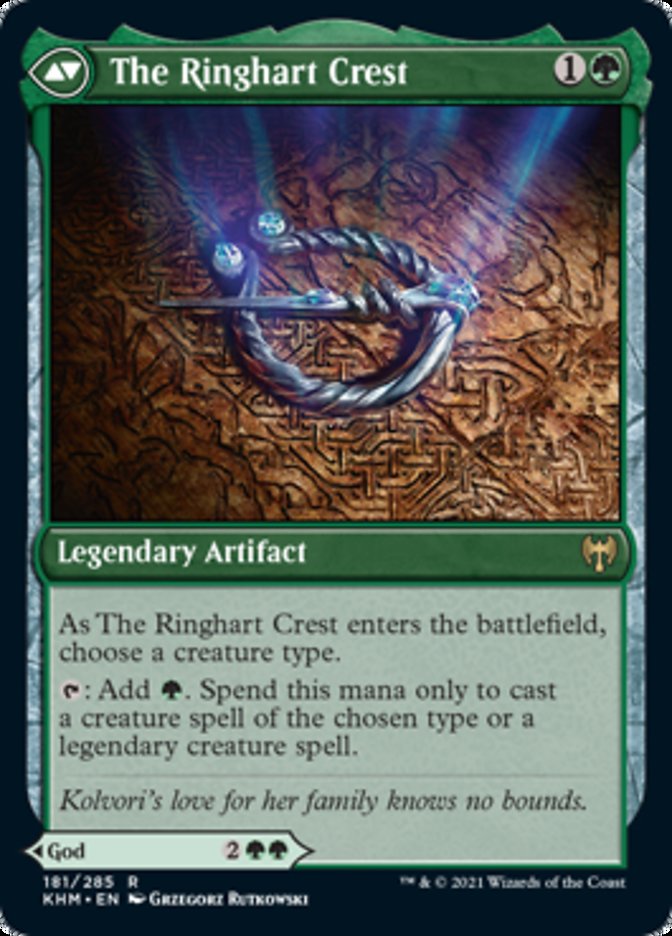 Kolvori, God of Kinship // The Ringhart Crest [Kaldheim] - Magic: The Gathering - Card Brawlers | Quebec | Canada |