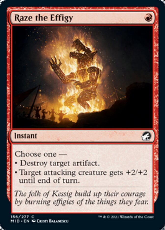 Raze the Effigy [Innistrad: Midnight Hunt] - Magic: The Gathering - Card Brawlers | Quebec | Canada |