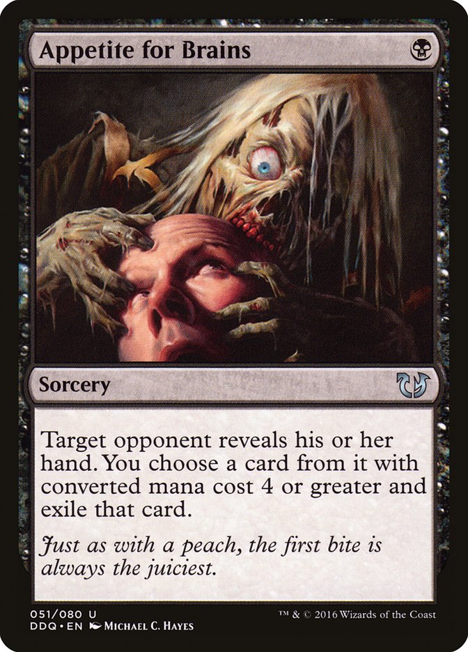 Appetite for Brains [Duel Decks: Blessed vs. Cursed] - Magic: The Gathering - Card Brawlers | Quebec | Canada |