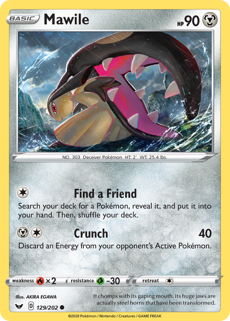 Mawile (129/202) [Sword & Shield: Base Set] - Pokémon - Card Brawlers | Quebec | Canada |