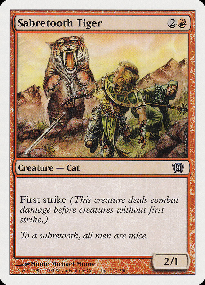 Sabretooth Tiger [Eighth Edition] - Magic: The Gathering - Card Brawlers | Quebec | Canada |