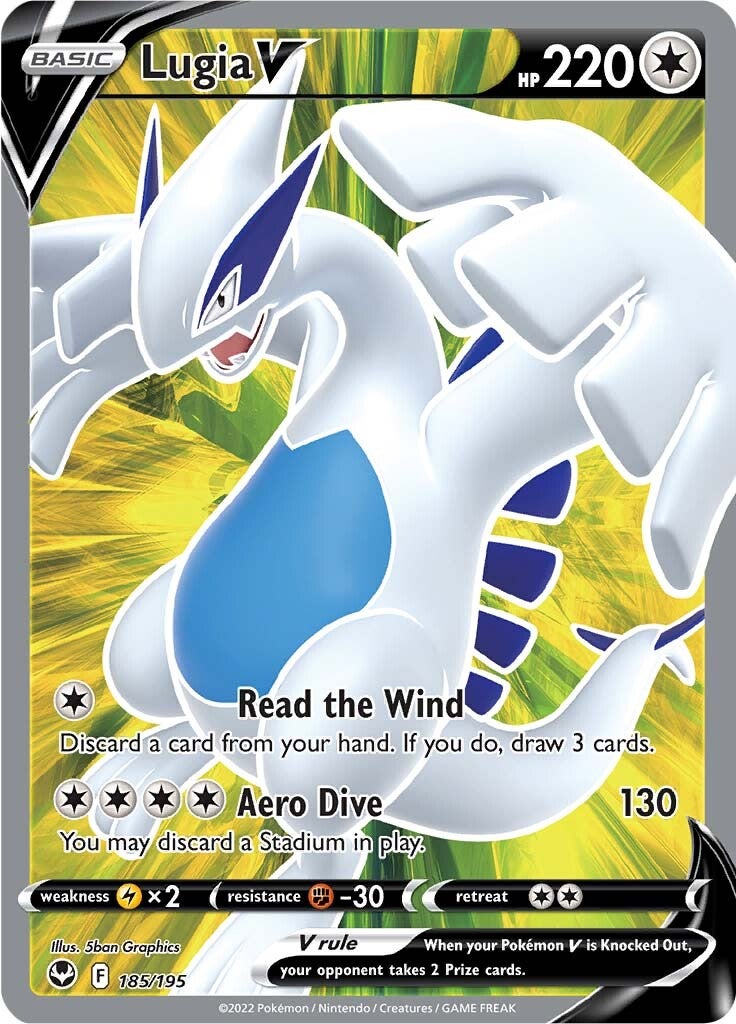 Lugia V (185/195) [Sword & Shield: Silver Tempest] - Pokémon - Card Brawlers | Quebec | Canada |