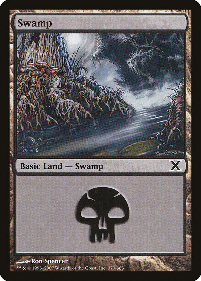 Swamp (373) [Tenth Edition] - Magic: The Gathering - Card Brawlers | Quebec | Canada |