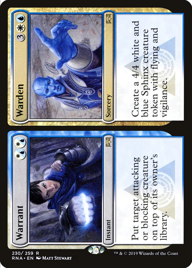Warrant // Warden [Ravnica Allegiance] - Magic: The Gathering - Card Brawlers | Quebec | Canada |