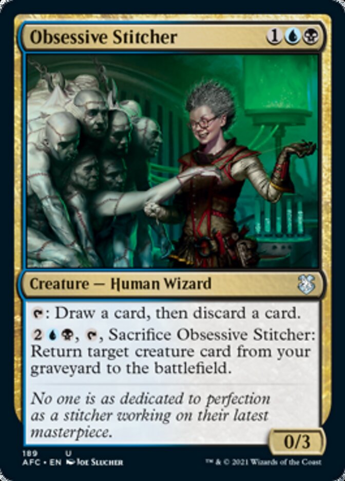 Obsessive Stitcher [Dungeons & Dragons: Adventures in the Forgotten Realms Commander] - Magic: The Gathering - Card Brawlers | Quebec | Canada |