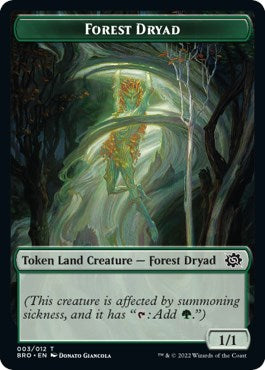 Powerstone // Forest Dryad Double-Sided Token [The Brothers' War Tokens] - Magic: The Gathering - Card Brawlers | Quebec | Canada |