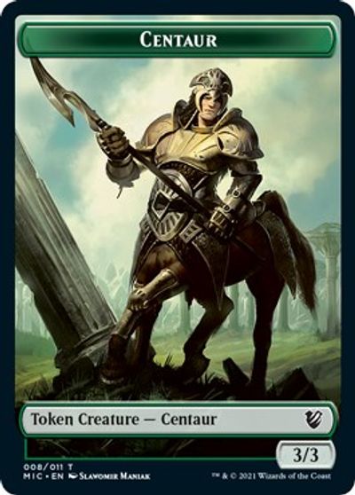 Centaur // Wolf Double-Sided Token [Innistrad: Midnight Hunt Commander Tokens] - Magic: The Gathering - Card Brawlers | Quebec | Canada |