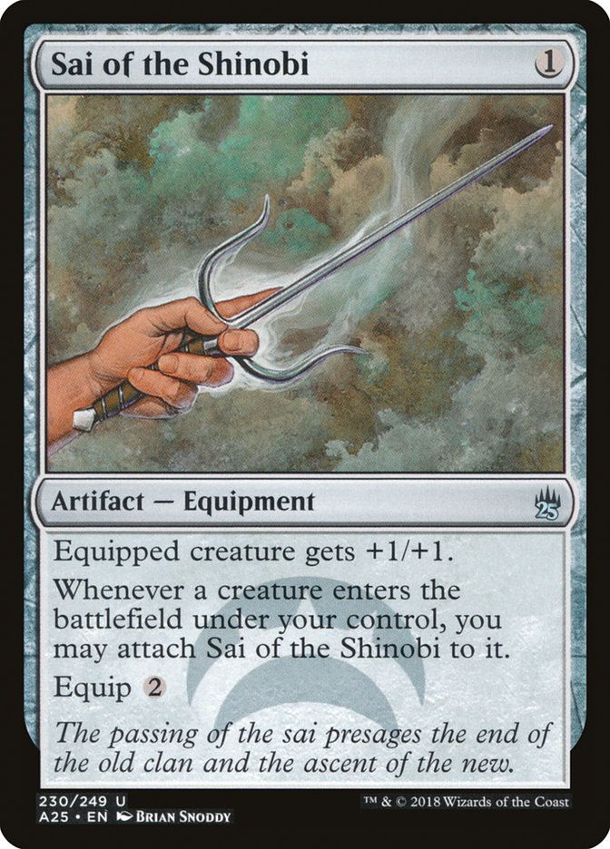 Sai of the Shinobi [Masters 25] - Magic: The Gathering - Card Brawlers | Quebec | Canada |