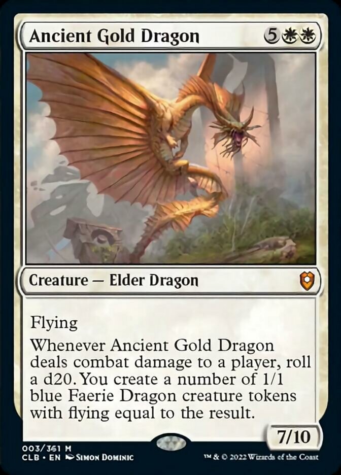 Ancient Gold Dragon [Commander Legends: Battle for Baldur's Gate] - Magic: The Gathering - Card Brawlers | Quebec | Canada |