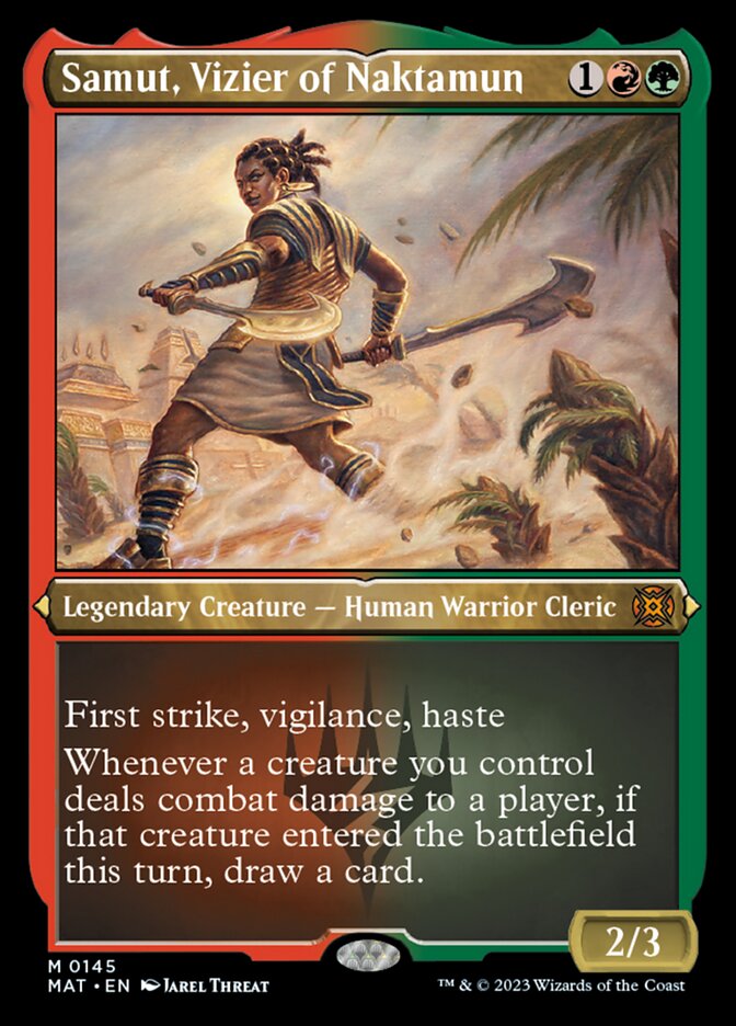 Samut, Vizier of Naktamun (Foil Etched) [March of the Machine: The Aftermath] - Magic: The Gathering - Card Brawlers | Quebec | Canada |