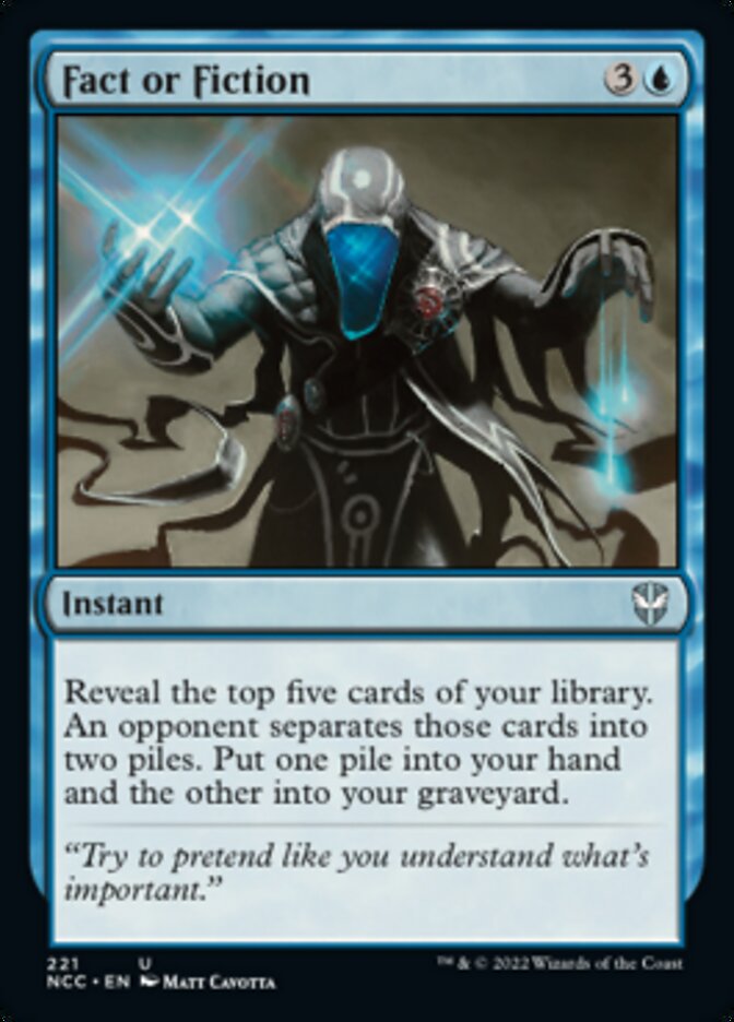 Fact or Fiction [Streets of New Capenna Commander] - Magic: The Gathering - Card Brawlers | Quebec | Canada |