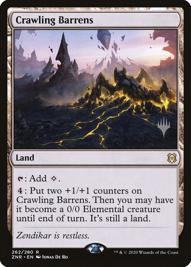 Crawling Barrens (Promo Pack) [Zendikar Rising Promos] - Magic: The Gathering - Card Brawlers | Quebec | Canada |