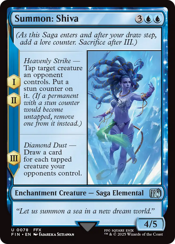 Summon: Shiva [FINAL FANTASY] - Magic: The Gathering - Card Brawlers | Quebec | Canada |
