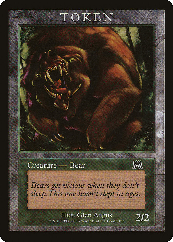 Bear Token [Magic Player Rewards 2003] - Magic: The Gathering - Card Brawlers | Quebec | Canada |