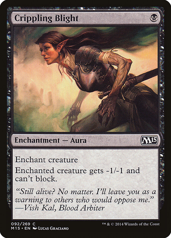 Crippling Blight [Magic 2015] - Magic: The Gathering - Card Brawlers | Quebec | Canada |