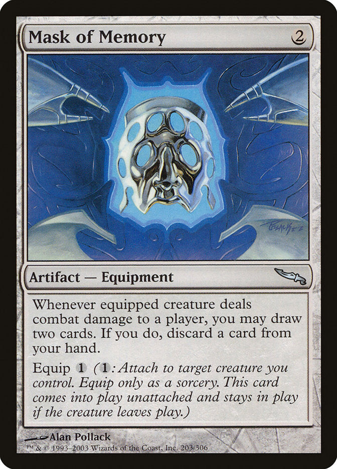 Mask of Memory [Mirrodin] - Magic: The Gathering - Card Brawlers | Quebec | Canada |