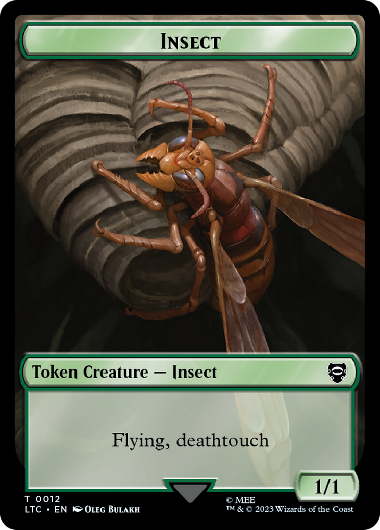 Elf Warrior // Insect Double Sided Token [The Lord of the Rings: Tales of Middle-Earth Commander Tokens] - Magic: The Gathering - Card Brawlers | Quebec | Canada |