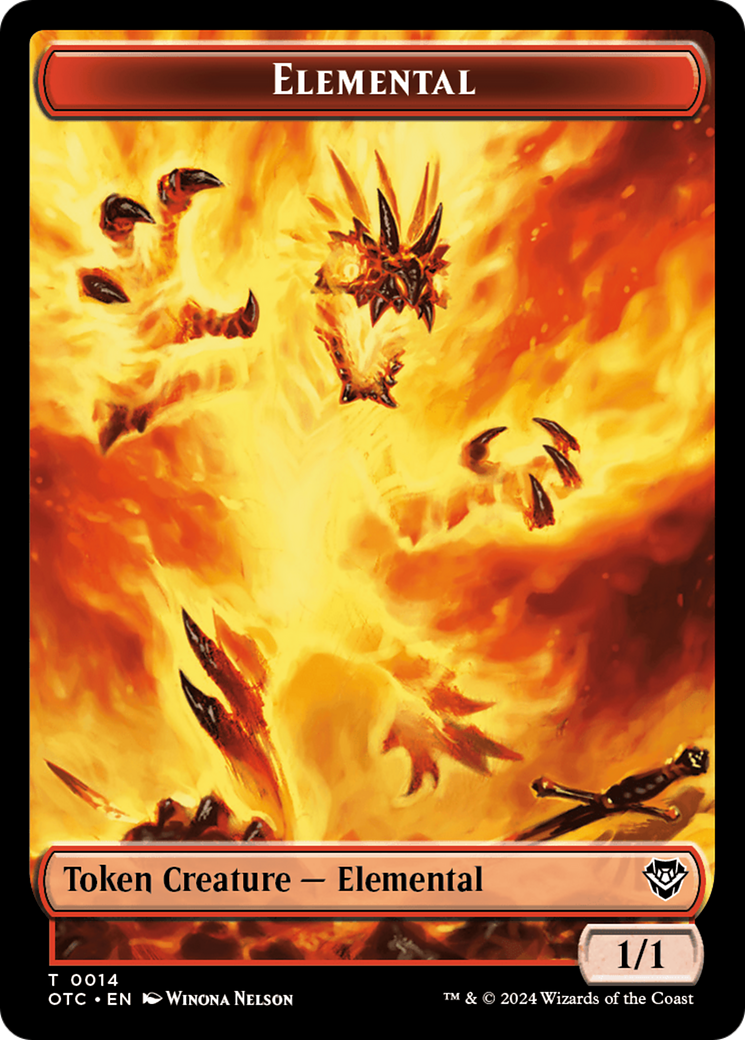 Bird Illusion // Elemental (0014) Double-Sided Token [Outlaws of Thunder Junction Commander Tokens] - Magic: The Gathering - Card Brawlers | Quebec | Canada |