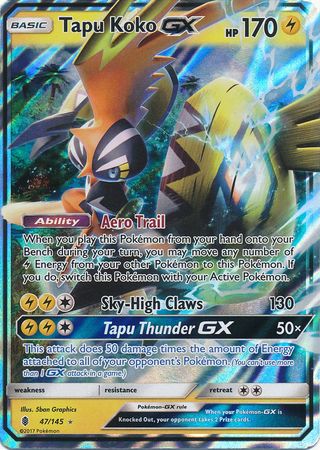 Tapu Koko GX (47/145) (Jumbo Card) [Sun & Moon: Guardians Rising] - Pokémon - Card Brawlers | Quebec | Canada |