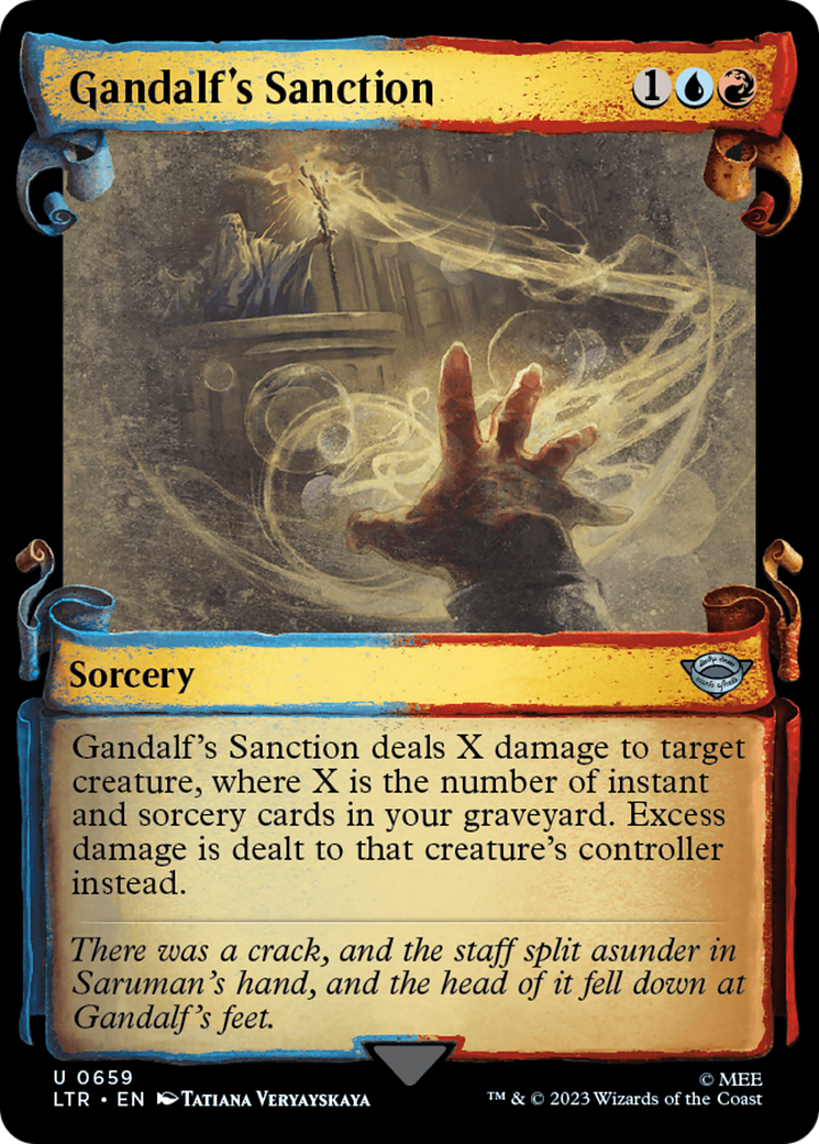 Gandalf's Sanction [The Lord of the Rings: Tales of Middle-Earth Showcase Scrolls] - Magic: The Gathering - Card Brawlers | Quebec | Canada |
