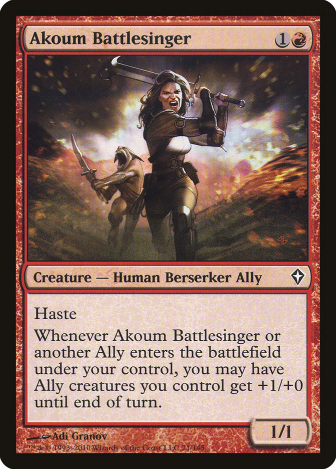 Akoum Battlesinger [Worldwake] - Magic: The Gathering - Card Brawlers | Quebec | Canada |