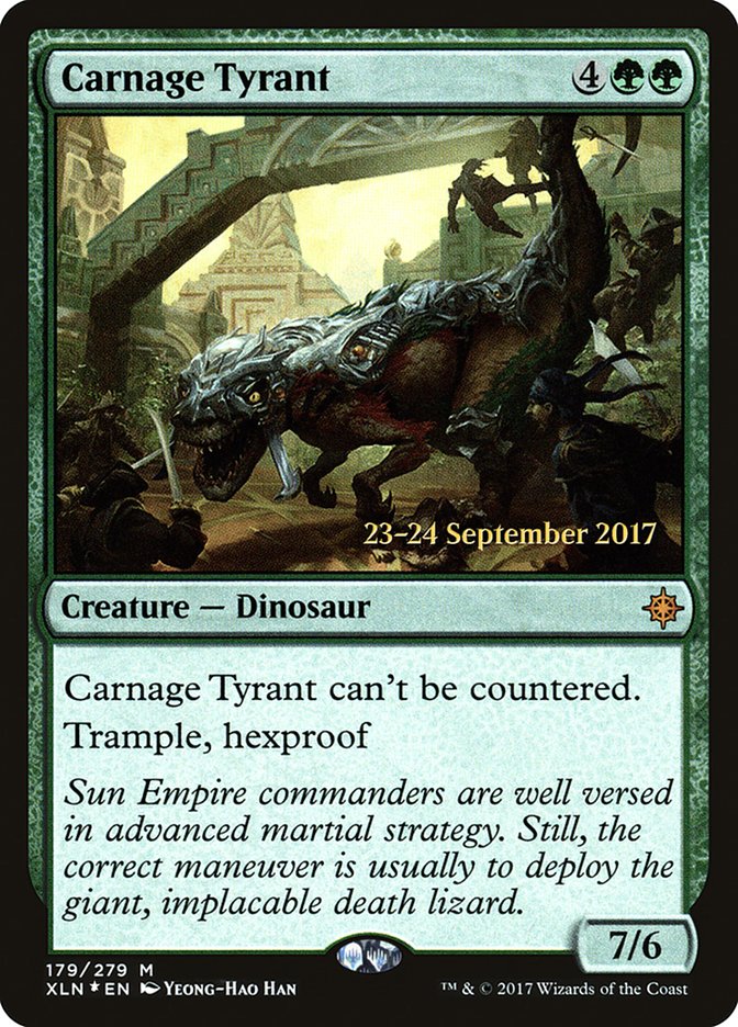 Carnage Tyrant [Ixalan Prerelease Promos] - Magic: The Gathering - Card Brawlers | Quebec | Canada |