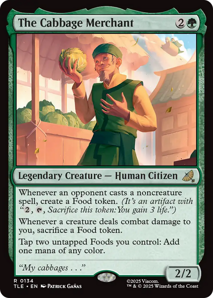 The Cabbage Merchant [Avatar: The Last Airbender: Eternal-Legal] - Magic: The Gathering - Card Brawlers | Quebec | Canada |
