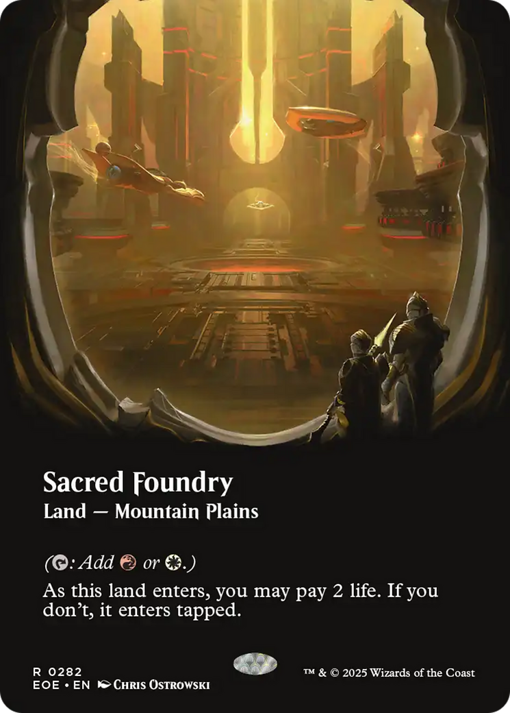Sacred Foundry (Borderless) [Edge of Eternities] - Magic: The Gathering - Card Brawlers | Quebec | Canada |