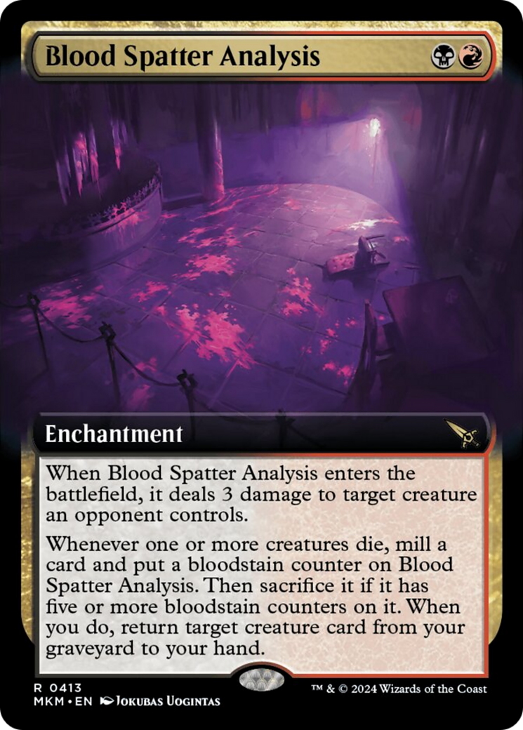 Blood Spatter Analysis (Extended Art) [Murders at Karlov Manor] - Magic: The Gathering - Card Brawlers | Quebec | Canada |